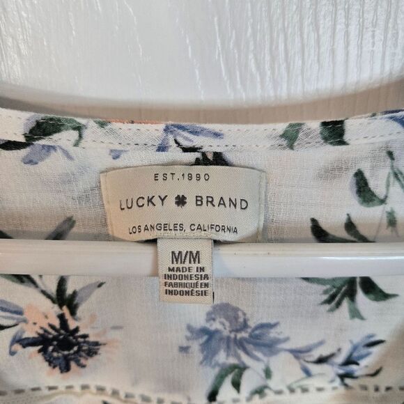 Lucky Brand Floral Sleeveless Top Women's Size Medium - Picture 4 of 10